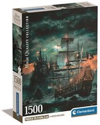 Kalózhajó Haunted Seas 1500 db-os Compact puzzle Clementoni