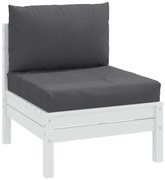 2 db melange antracitszürke szövet raklappárna