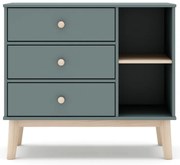 Szürkészöld gyerek komód 90x81x40 cm Esteban – Marckeric