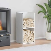 fehér hidegen hengerelt acél tűzifatároló 40x30x80 cm