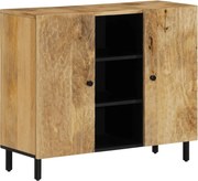 vidaXL tömör mangófa tálalószekrény 90 x 33 x 75 cm