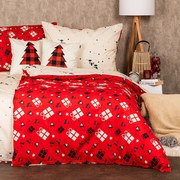 4Home karácsonyi pamut ágyneműhuzat Christmas joy, 140 x 200 cm, 70 x 90 cm