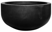 Pottery Pots Virágcserép Városi tál, fekete színű, többféle méretben - PotteryPots méret: hossz 68 cm, ⌀ 128 cm