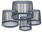 PROSPERPLAST 4 darabos univerzális kosárkészlet CLUBO antracit színben