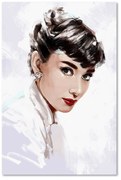 Gario Vászonkép Audrey Hepburn fehérben - Dmitry Belov Méret: 40 x 60 cm