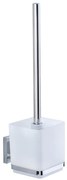 WENKO 22695100-WC WC-kefe VACUUM-LOC QUADRO ED 9,5x37 cm ezüst/fényes króm/átlátszó