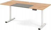 Elektromosan Állítható Íróasztal Természetes Fából, Állítható Magasság
