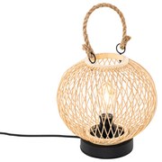 Rusztikus kültéri asztali lámpa rattanból - Calamus