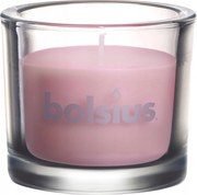 Vastag üvegből készült gyertya Szikró Harmónia pasztell rózsa