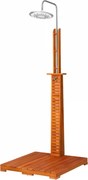 TAHITI kerti zuhany eukaliptuszfából, 223 cm, barna/ezüst Casaria