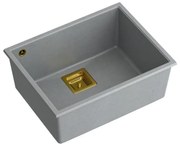 gránit mosogató DAVID 50 Grey Metallic