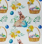 Húsvéti futópad 40x160 színes húsvéti nyuszi húsvéti kosár