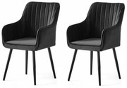 Nova Black and Black étkezőszék szett, 2 db