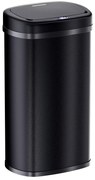 Deuba Érintésmentes, szögletes szemetes USB-vel 58 l - fekete