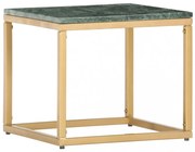 zöld márvány textúrájú valódi kő dohányzóasztal 40 x 40 x 35 cm