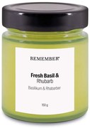 Illatos szójaviasz gyertya égési idő 35 ó Fresh Basil &amp; Rhubarb – Remember