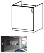 LANGEN D60Z mosogható szekrény artisan tölgy / matt szürke balos kivitel