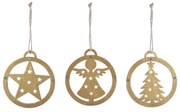 Karácsonyfadísz készlet 3 db-os – Ego Dekor
