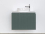 Piramida EURIDIKA fali fürdőszobabútor - mosdópult mosdó nélkül -2 ajtós - PINO ZÖLD - 75 x 48 x 53 cm