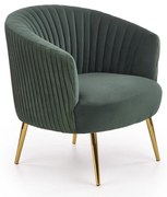 Crown fotel, sötétzöld / arany