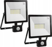 2x Halogén Fényvető 50W 4000lm 4000K Mozgásérzékelő Maclean MCE650 Nw Pir