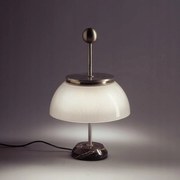 Artemide Alfa 0026010A asztali lámpa, nikkel, márvány, üveg, 48 cm, E14