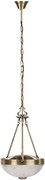Csillár e27 2x60w fehér/bronz annabella