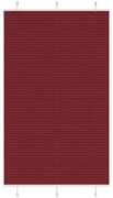 pliszírozott redőny Bordeaux piros 120x200 cm szövetszélesség