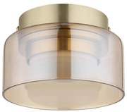 Globo 16055DG - LED Mennyezeti lámpa HIGGINS 1xGX53/6W/230V átm. 13 cm barna