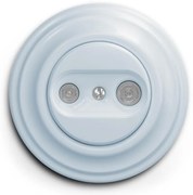 Kliklap - Retro TV+R előfizetői aljzat (átvezetett) kék kerettel