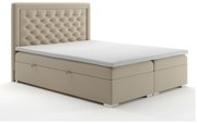 Franciaágy Boxspring 160 cm Gllamy (bézs) (tárolóhellyel). Akció -17%. 1020294