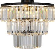 Zuma Line P17127-4-BK - Felületre szerelhető csillár TIFANNY 4xE14/40W/230V fekete