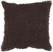 Dekoratív durván szövött párnahuzat TOLOUSE 50x50 cm, barna