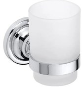 Ezüstszínű fogkefetartó 7x9,5 cm