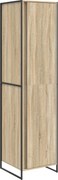 vidaXL Szekrény tárolóval 2 pcs Sonoma 50 x 50 x 200 cm Faanyag