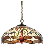 Prezent 1708 - Csillár láncon TIFFANY 2xE27/60W/230V