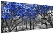 Kép - Kék fák, Central Park, New York (120x50 cm)