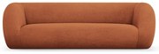 Narancssárga buklé kanapé 230 cm Essen – Cosmopolitan Design