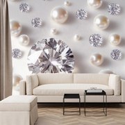 Fotótapéta - Gyöngyök és gyémántok (147x102 cm)