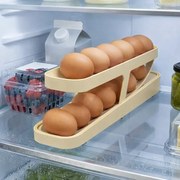 Összecsukható tojásrendező hűtőbe - 2 sor - bézs