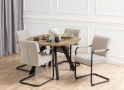 Zalida kerek bővíthető étkezőasztal 120-210 cm