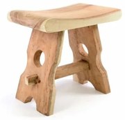 DIVERO® Masszív zsámoly mungur fából kézi munka