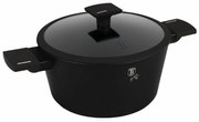 Matt fekete indukciós tapadásmentes lábas fedővel 4,1 L Berlinger Haus Matte Black
