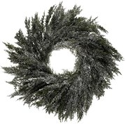 Művirágkoszorú Tújából, átmérő 70 cm, havas