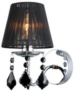 ITALUX MBM-2572/1 BK - Fali lámpa CORNELIA 1xE14/40W/230V