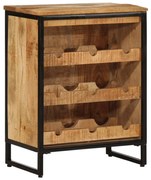 tömör mangófa bortartó 9 palackhoz 55 x 33 x 70 cm