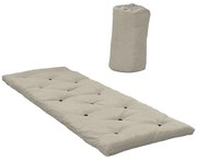 Bézs futon matrac 70x190 cm Bed In A Bag Linen Beige – Karup Design