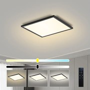 Brilagi - SLIMFRAME LED dimmelhető lámpatest/25W/230V 30x30 cm fekete + távirányító