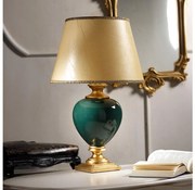 ONLI - Asztali lámpa AMADEUS 1xE27/15W/230V 72 cm zöld/arany