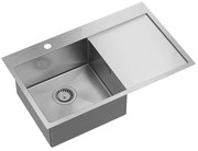 Acél mosogatótálca RUSSEL 111 BRUSH NICKEL